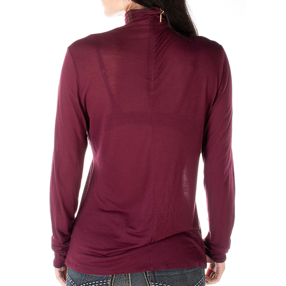 TORY BURCH PLUM BLOUSE | WOMENS SIZE L - Picture 5 of 5